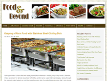 Tablet Screenshot of foodandbeyond.com
